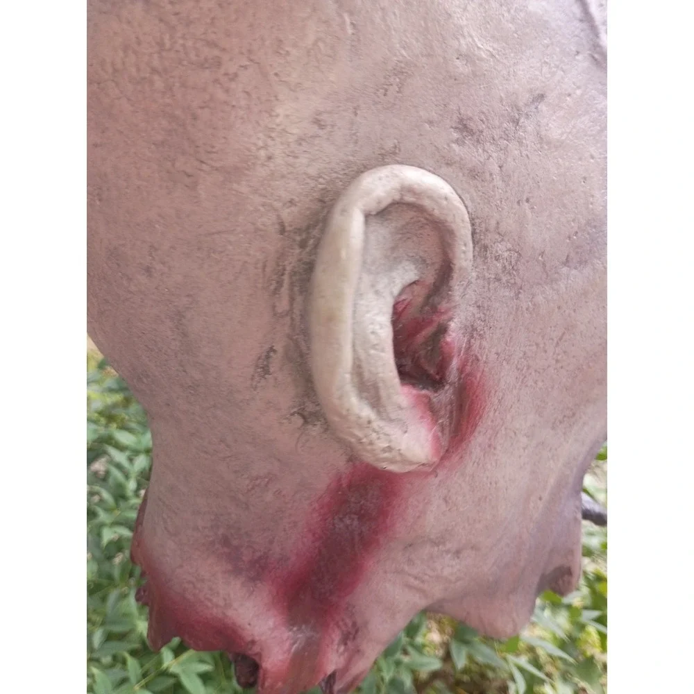 Vintage Severed Head Halloween Prop rubber Latex Professional 12 Inch‎ Amazing